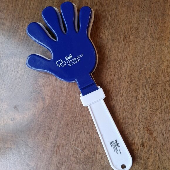 FUN Bell Canada Slap Toy Clapper Clapping Wand Festival Favours Bell Lets Talk - Picture 1 of 4